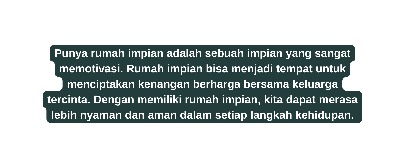 Punya rumah impian adalah sebuah impian yang sangat memotivasi Rumah impian bisa menjadi tempat untuk menciptakan kenangan berharga bersama keluarga tercinta Dengan memiliki rumah impian kita dapat merasa lebih nyaman dan aman dalam setiap langkah kehidupan